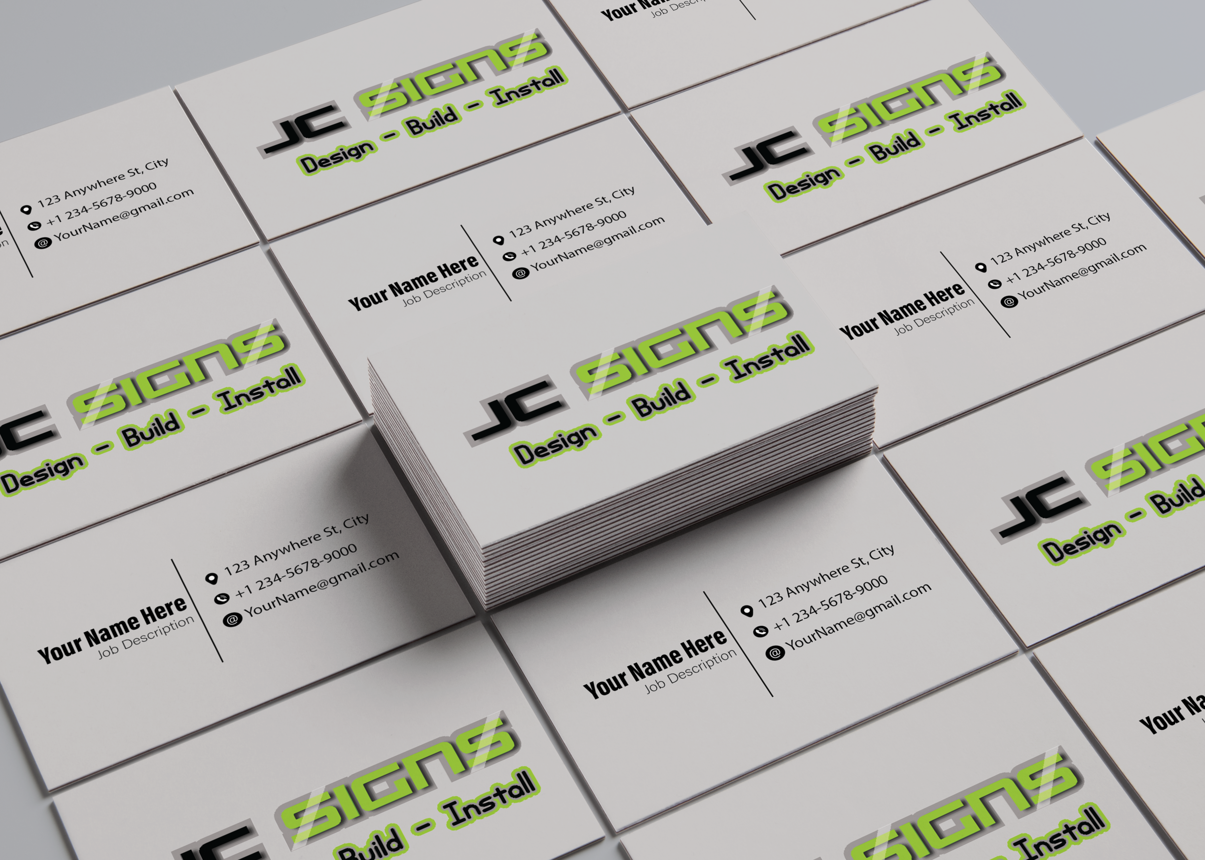 JC Signs Business Cards